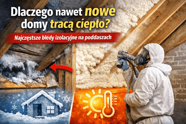 Dlaczego nawet nowe domy tracą ciepło? Najczęstsze błędy izolacyjne na poddaszach